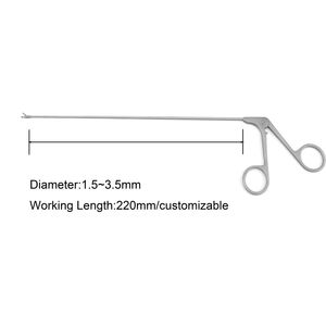 เครื่องมือหู คอ จมูก คีมจับกระเพาะเสียงขนาดเล็ก กรรไกรจับกระเพาะเสียงขนาดเล็ก คีมจับวัตถุแปลกปลอมในกระเพาะเสียง คีมจับเยื่อเมือก - Product Image 4