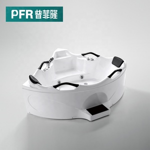 Salle de bain autoportante en porcelaine dkb <span class=keywords><strong>dylan</strong></span> bain à remous à jets léger baignoire spa baignoire avec jupe - Product Image 1