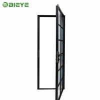 Puertas y Ventanas Corredizas de Aluminio con Marco Negro de Lujo - Doble Acristalamiento, Diseño Moderno Retro para Casas de Alta Gama