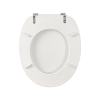 Siège de toilette rond moderne en bois moulé pour enfants, ouverture frontale, garantie 3 ans, normes européennes pour salle de bain