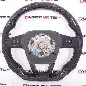 Volante de fibra de carbono personalizado para coche <span class=keywords><strong>Audi</strong></span>, volante personalizado de fibra de carbono con led para vehículo <span class=keywords><strong>Audi</strong></span> A3 A4 A5 TT RS R8 - Product Image 5