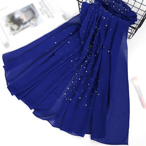 クロスボーダーフルストーンロングシャイニングストーンシフォンスカーフファッショナブルなイスラム教徒の女性のショールスカーフフルストーン - Product Image 6