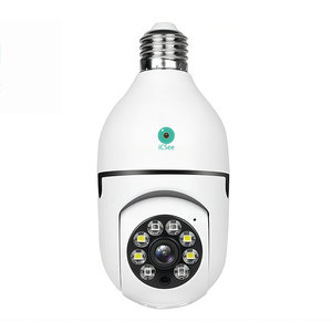 Lâmpada E27 Câmera 360 Wifi Câmera 1080P Home Indoor Baby Monitor IP <span class=keywords><strong>CCTV</strong></span> 2MP Icsee Vigilância Produtos