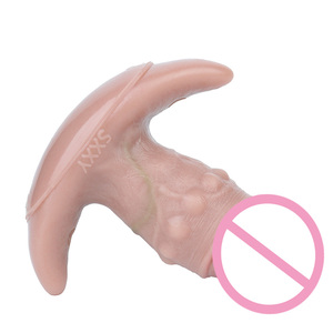 Vibrateur sans fil SXXY, réaliste, en silicone souple, avec serre-bouche et ceinture, jouet sexuel texturé réaliste pour couple - Product Image 5