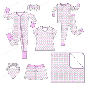 Little Class, ropa de bambú orgánica personalizada, conjunto de regalo esencial para recién nacidos para bebés, niños y niñas, peleles de verano para bebés