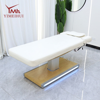 Mobilier de salon de beauté, clinique, spa, luxe, 3 moteurs électriques, lit de massage réglable pour esthéticienne