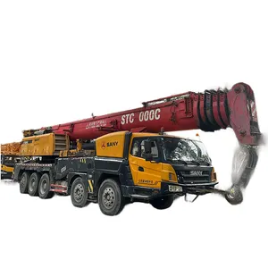 מנוף משאית משומש סאני stc1000c 100 טון מנוף נייד זרוע בום הידראולית 4x4 מנוף רכוב משאית STC55 STC250 STC750 STC800