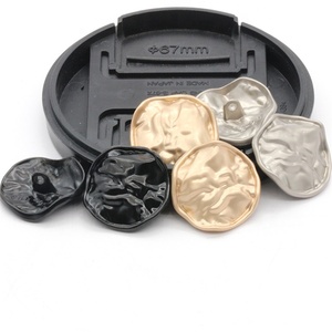 Nút cho quần áo không phai và có thể giặt tùy chỉnh logo dập nổi mạ điện hợp kim kẽm Kim Loại Tùy chỉnh mạ Shank Vòng - Product Image 5