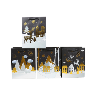 Giáng sinh phim hoạt hình Quà Tặng Túi Tote Túi quà giáng sinh Đêm giáng sinh quà tặng bạn có thể thiết kế riêng của bạn kích thước trung bình - Product Image 3