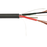 Cable de alimentación de 4 núcleos FTTH + 2c, cable compuesto fotoeléctrico GJXH con cable de alimentación