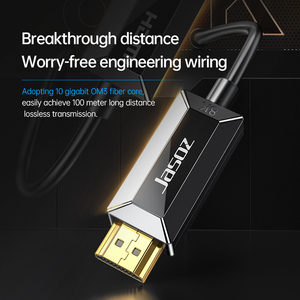 Jasoz 8K <span class=keywords><strong>HDMI</strong></span> Video cáp quang AOC 8K @ 60Hz 2K @ 240Hz sợi lõi Súng Đen <span class=keywords><strong>HDMI</strong></span> 100m để <span class=keywords><strong>HDMI</strong></span> cáp 5m - Product Image 6