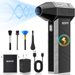 Soplador de Aire Eléctrico SDFM Max-Black, 130000 RPM, Chorro de Aire Comprimido, 3 Velocidades Ajustables y Reutilizable con Batería - Product Image 1