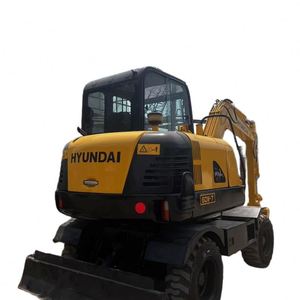 Excavatrice sur pneus Hyundai 60W-9 d'occasion, mini-excavatrice coréenne 60, modèles R60W-7, R60W, R60W-9 à vendre - Product Image 1