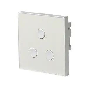 Smart Home Phone WIFI Controlled Wall Panel BS Standard 3 Gang Touch Button Switch Wifi Smart Switch