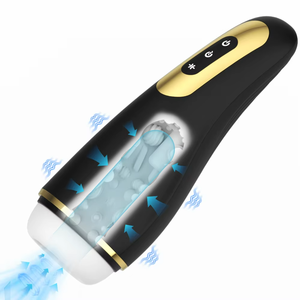 Dispositivo Elettrico per Masturbazione Maschile, Masturbatore Automatico Silenzioso in Silicone con Vibrazione e Spinta Automatica - Product Image 1