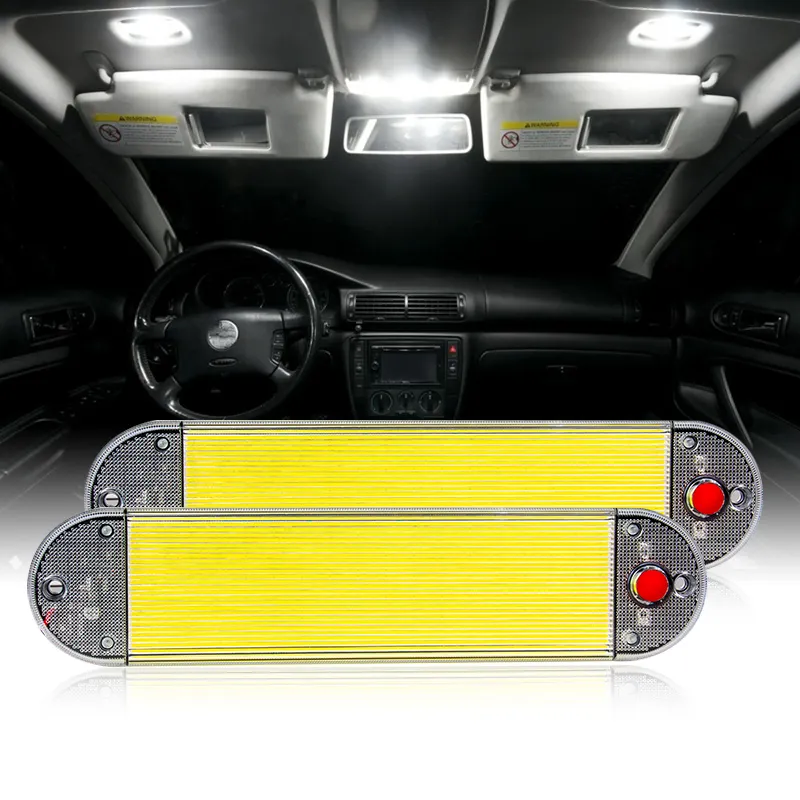 RCJ LED Car LED Lights Truck Interior Reading Lamp Cabin Roof Panel Light 12V/24V Truck Offroad Ambient Lighting Car Interior