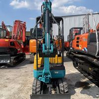 Excavatrice sur chenilles Kubota U17 d'occasion, 1,7 tonne, 2022, 1 200 heures, rotation zéro, rayon de braquage de 620 mm, idéale pour les espaces confinés en Europe