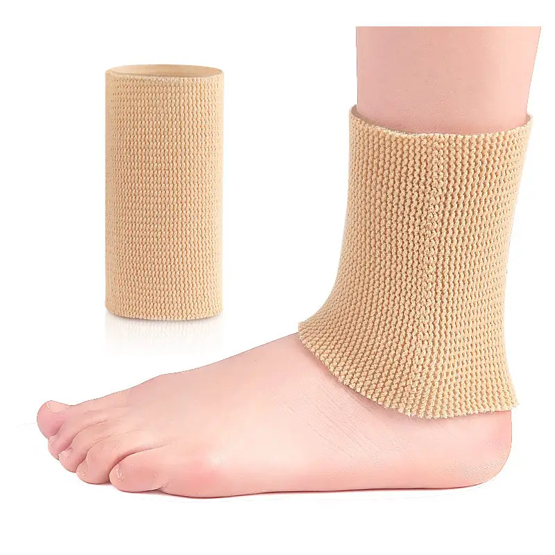 Gel sportivo di alta qualità supporto della caviglia manica compressione cavigliera fascia avvolgente con protezioni protettive