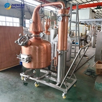 Alambic compact en cuivre ZJ 250L pour la distillation de matériaux fermentés solides et liquides destinés aux spiritueux