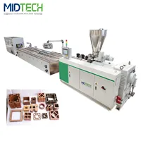 MIDTECH 2022 خاص الساخن بيع خشب WPC البلاستيك ماكينة صنع البروفايل خط إنتاج البثق