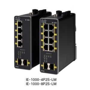 Commutateur Ethernet industriel géré Cisco IE-1000-8P2S-LM neuf à 8 ports avec 2 ports SFP Uplink IE-1000-8P2S-LM - Product Image 1
