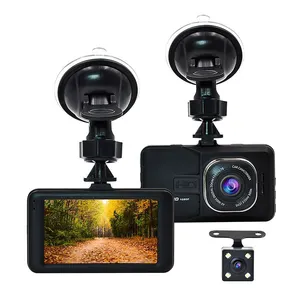 Auto Video Recorder 3Inch 1080P Hd Groothoek Dual Lens Universele Dashcam Dash Cam