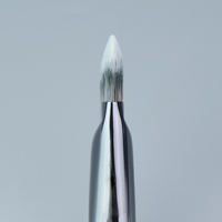 Pinceau de fond de teint populaire à poils synthétiques et manche en bois, pour masque facial liquide, marque privée