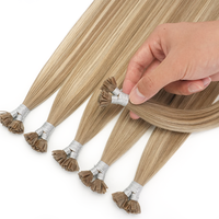 Extensions de cheveux humains de luxe à pointe plate Y Micro Link, vente en gros