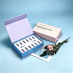 Custom Packaging Box, Magnetic Flip-top Cover <strong>Book</strong>-shaped Box, Freeze-dried Powder <strong>Essential</strong> Oil Beauty Gift <strong>Book</strong> - Product Image 1