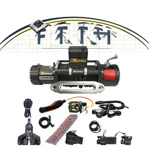 15000lb 6.6HP 4x4 Off-Road <b>Truck</b> Winch 24V Electric <b>Remote</b> <b>Control</b> 25m Lifting Height Synthetic Rope Aluminum Construction - Product Image 3