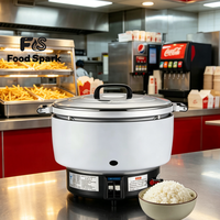 Promotion : Cuiseur à riz professionnel sur pied à gaz, chauffe-plats rapide pour chariot de restaurant, prix direct fabricant de cuiseurs à riz