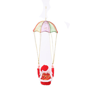 <span class=keywords><strong>Parachutisme</strong></span> électrique de Noël Vieil homme Parachute Décorations de Noël Décor de Noël saisonnier avec musique - Product Image 2