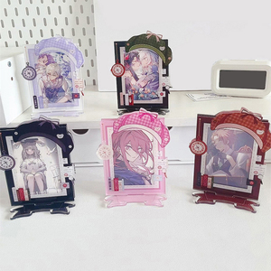Tùy chỉnh Kawaii Anime Acrylic ảnh đứng Kpop Acrylic thẻ ảnh từ khung với đứng Acrylic giữ ảnh cưới Keychain - Product Image 3