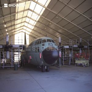 Carpa de Almacenamiento para Aeronaves Privadas con Estructura de Aluminio, Techo de PVC Impermeable, Carpa para Helicópteros, Carpa Industrial para Estacionamiento - Product Image 2