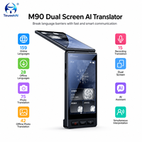 Penerjemah Suara Pintar TeWeekAI M90Pro Layar Ganda 3.97" Dilengkapi Wi-Fi Offline/Online Perekaman Foto Teks 159 Bahasa