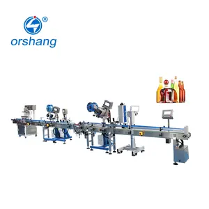 Automatic Mineral Water Glass Bottle Wine Vodka Liquid Soap Filling Capping and Labeling Machine Production Line