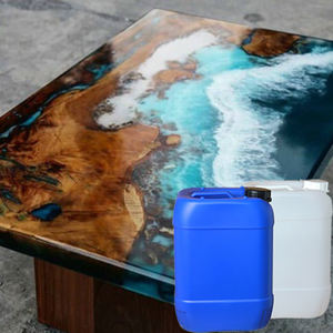 <b>Clear</b> Epoxy <b>Resin</b> Hardener Double Components Adhesives Anti-Yellowing Bubble Free <b>Resin</b> for Woodworking Table Top - Product Image 1