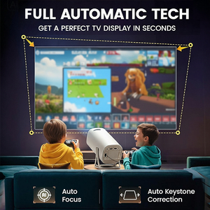 NUEVO S40 Ultra LED Mini proyector portátil 1080P 4K Soporte <span class=keywords><strong>Android</strong></span> 14 WiFi 6 Gamepads duales Cine en casa al aire libre 160 lúmenes - Product Image 3