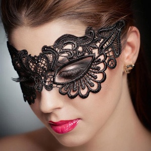 DAMAI Half-Face Lace Masquerade <b>Mask</b> Sexy Eye Women Venetian <b>Masks</b> for Halloween Party Dance Party Cosplay Performance Christmas - Product Image 2