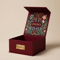 Échantillon gratuit, logo personnalisé, boîtes cadeaux en carton rigide pliables de luxe, fermeture magnétique