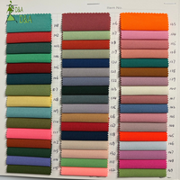 Tissu extensible respirant en mélange de polyester et élasthanne tissé 120 g/m² pour doublure de vêtements et robes, couleur unie