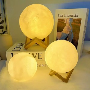 LED Moon Galaxy Night <b>Light</b> Book <b>Light</b> Indoor Bedroom Decor Portable Ambient Lighting Lamp For Home Decoration - Product Image 2