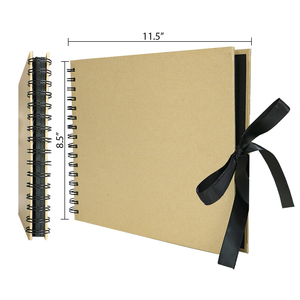 Album photo, album de <span class=keywords><strong>scrapbooking</strong></span>, livre de souvenirs, toile vierge pour vos projets d'art, d'artisanat et de design, format A4, paysage - Product Image 5