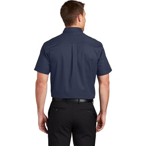 Chemise boutonnée à manches courtes pour homme, taille 6XL, poche avant, couleurs personnalisées, imprimé, respirante, coton et élasthanne, grandes tailles - Product Image 5