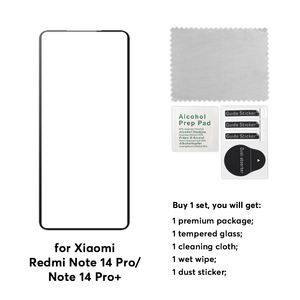 Protector de pantalla de teléfono con pegamento lateral curvo 3D para <span class=keywords><strong>Xiaomi</strong></span> <span class=keywords><strong>Redmi</strong></span> Note 14 Pro + película protectora de vidrio templado - Product Image 6