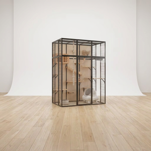 Maison de vie de luxe maison pour chat construction solide de luxe grand espace intérieur surface douce pour la peau style - Product Image 1