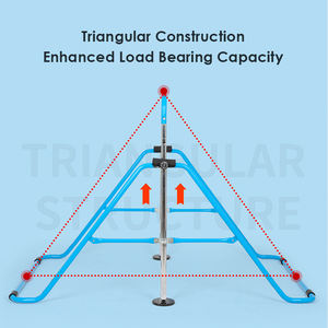 ZHOYA SPORT Adjustable 130CM Folding Steel <strong>Gymnastic</strong> <strong>Bars</strong> Portable for Kids Home Training <strong>Cheap</strong> Price Sale - Product Image 3