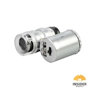 NO.9882 60X Mini Microscope Loupe de Poche avec LED et Lumière UV Loupe de Téléphone Portable - Product Image 4