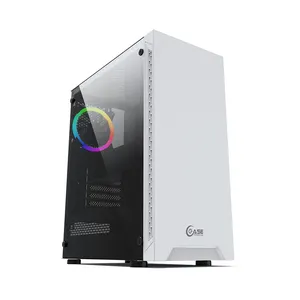 2021 High quality tempered glass with RGB fan PC Case Mid Tower Gaming Case