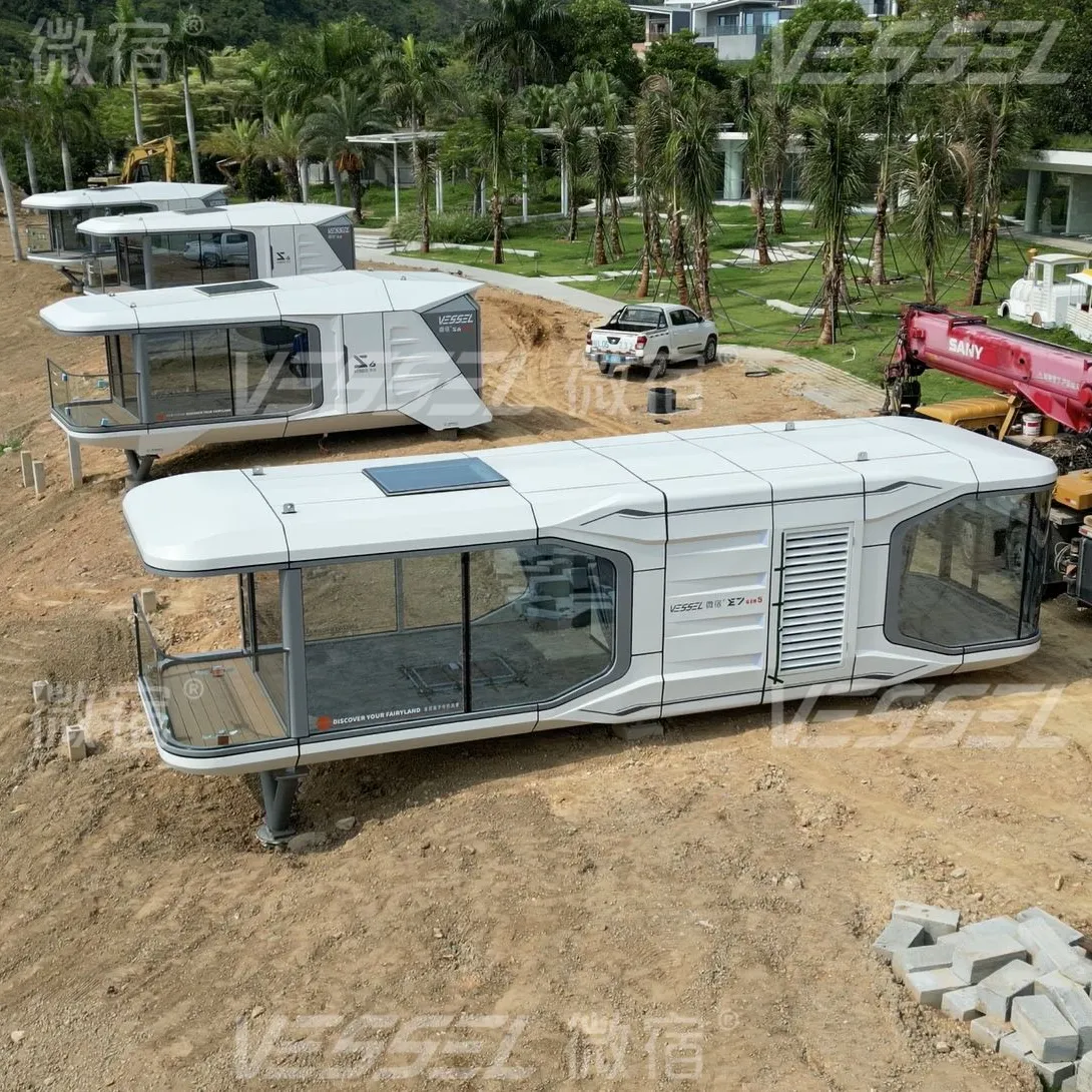 Model E7 Mobiele Mini Aluminium Frame Draagbare Pre Fab Villa China Luxe Moderne Winter Container Huizen Te Koop